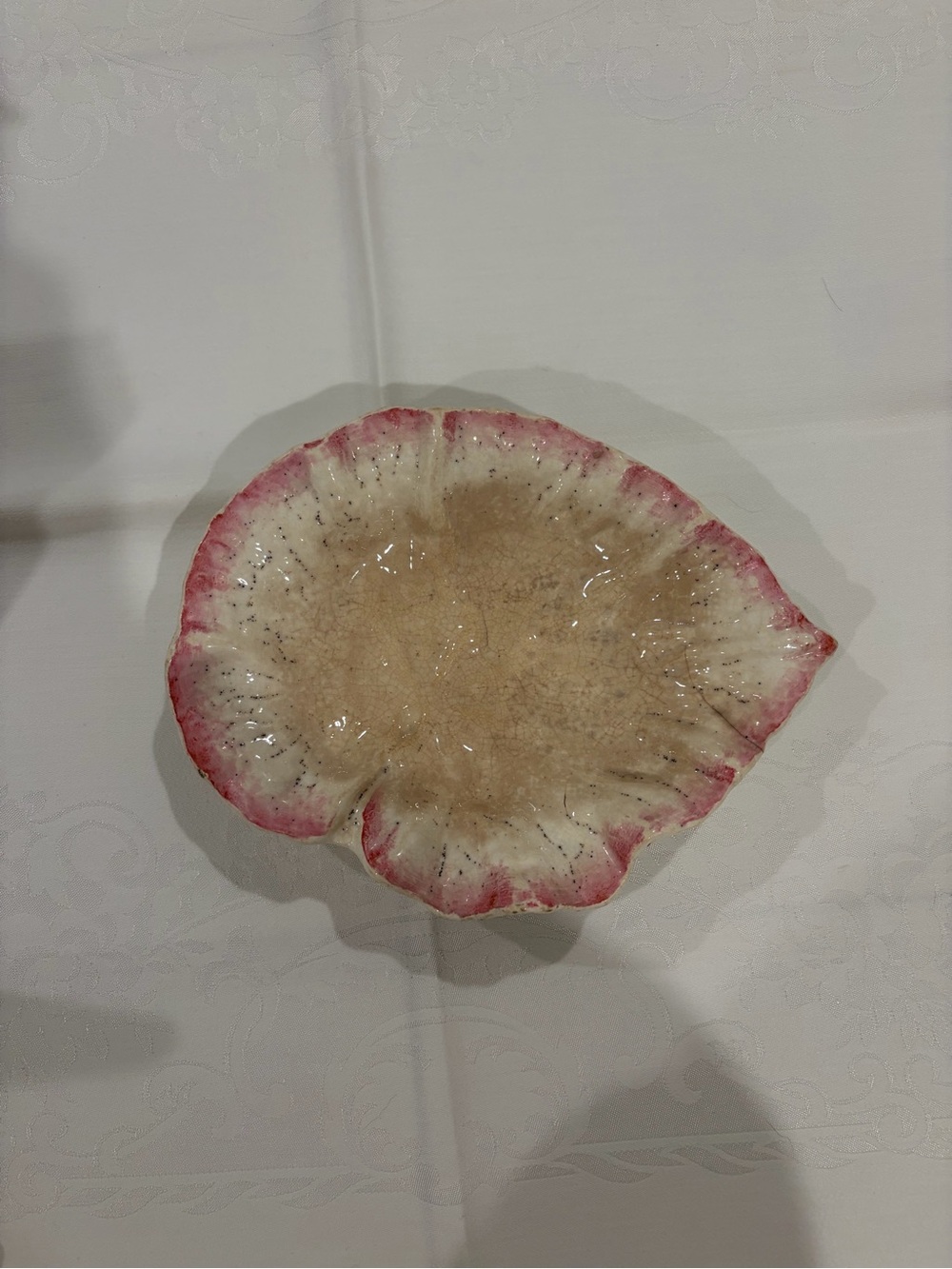 Vintage Majolica Leaf Dish